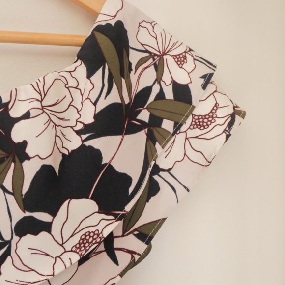 Banana Republic Floral Off-shoulder Dress (Size 6) - Picture 3 of 4